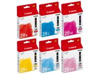 Canon PGI-29 CMY/PC/PM/R Multipack - Gul, cyan, magenta, rød, fotocyan, fotomagenta - original - blekkbeholder - for PIXMA PRO-1