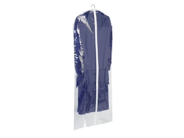 WENKO 3792710100, Myk klesoppbevaringsbag, Gjennomsiktig, Hvit, Polyetylen-vinylacetat (PEVA), Glidelås, 60 cm, 150 cm WENKO 3792710100, Myk klesoppbevaringsbag, Gjennomsiktig, Hvit, Polyetylen-vinylacetat (PEVA), Glidelås, 60 cm, 150 cm