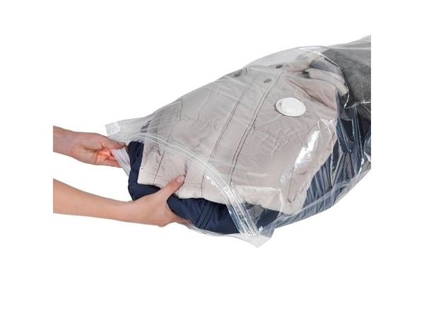 WENKO 52630100, Myk klesoppbevaringsbag, Gjennomsiktig, Plast, 90 cm, 55 cm, 90 cm
