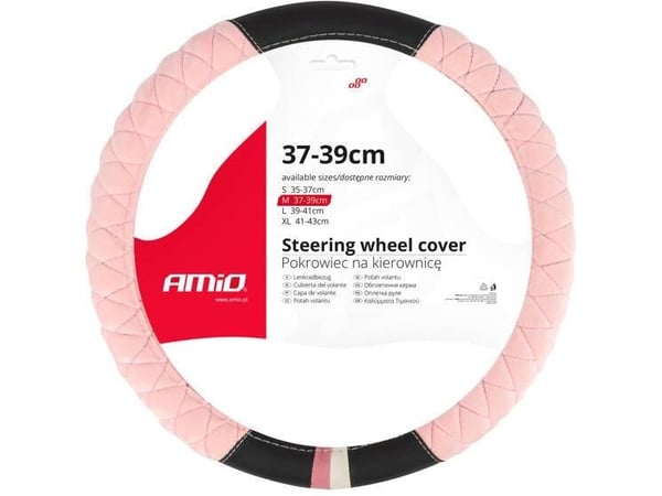Bilrattdeksel swc-56-m 37-39cm amio-04166 Bilrattdeksel swc-56-m 37-39cm amio-04166