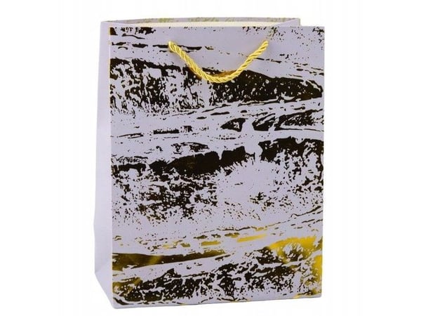 LeanToys gavepose med gullpynt 23 x 18 x 10 cm