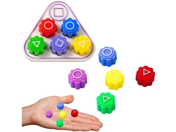 Gonggi Hacele Game Dice Kalmari pelit pohja 5kpl A LEAN TOYS