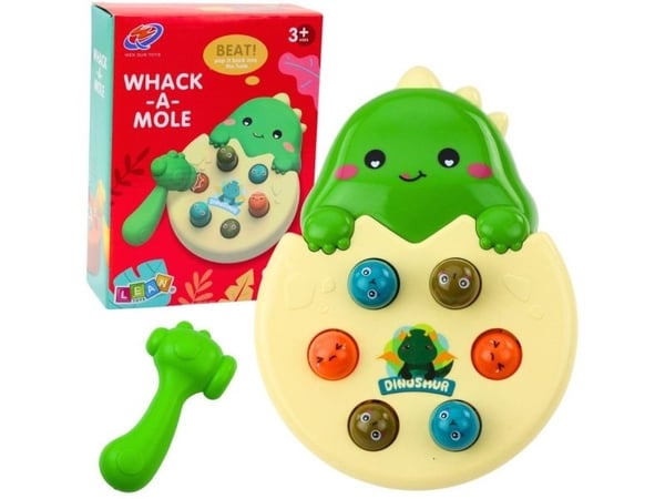 Mini Whack A Mole Dinosaur In An Egg Green LEAN Lelut Taitopeli Mini Whack A Mole Dinosaur In An Egg Green LEAN Lelut Taitopeli