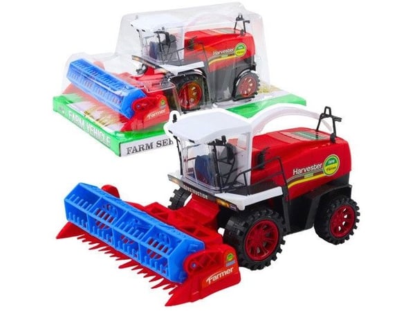 Combine Maatalous Vilja Harvester Maanviljelijä Heder Drive Punainen