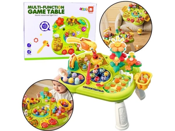 LeanToys multifunksjonelt aktivitetsbrett/stuebord – interaktivt bord for baby – spennings-/morsomhetslek LeanToys multifunksjonelt aktivitetsbrett/stuebord – interaktivt bord for baby – spennings-/morsomhetslek