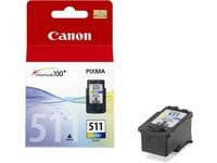 Canon CL-511, Syaani, Magenta, Keltainen, Väriainepohjainen muste, 1 kpl