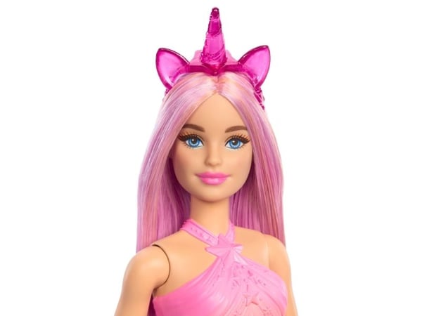 Barbie-nukke Mattel Barbie yksisarvinen nukke, vaaleanpunainen asu