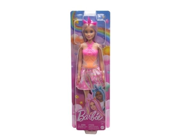 Barbie-nukke Mattel Barbie yksisarvinen nukke, vaaleanpunainen asu