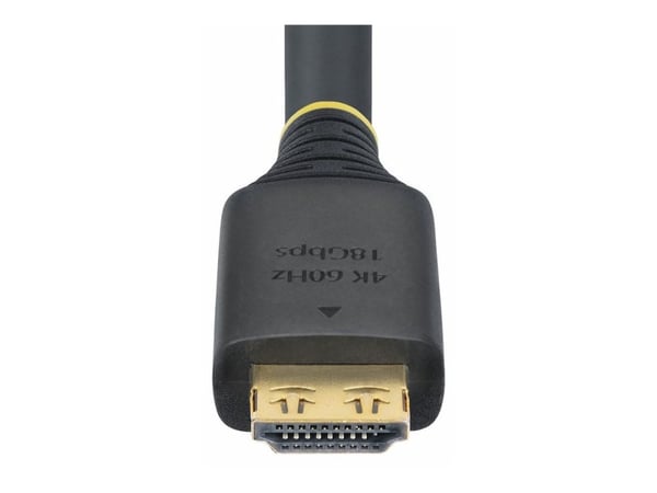 Startech 20ft (6m) Active HDMI Cable w/Gripping Connectors - High Speed - HDMI-kabel med Ethernet - HDMI hann til HDMI hann - 6.1 m - skjermet - sv...