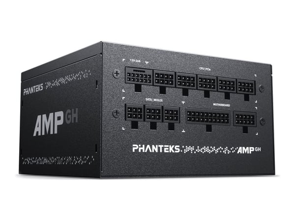 Phanteks AMP GH 750 - Nätaggregat (intern) - helt modulär - ATX12V 3.1 - 80 PLUS Gold - AC 100-240 V - 750 Watt - Europa - svart