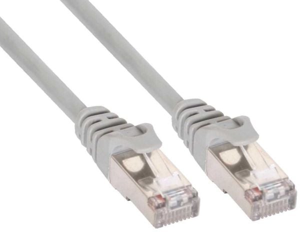 InLine 72515, 15 m, Cat5e, S/FTP (S-STP), RJ-45, RJ-45, Harmaa