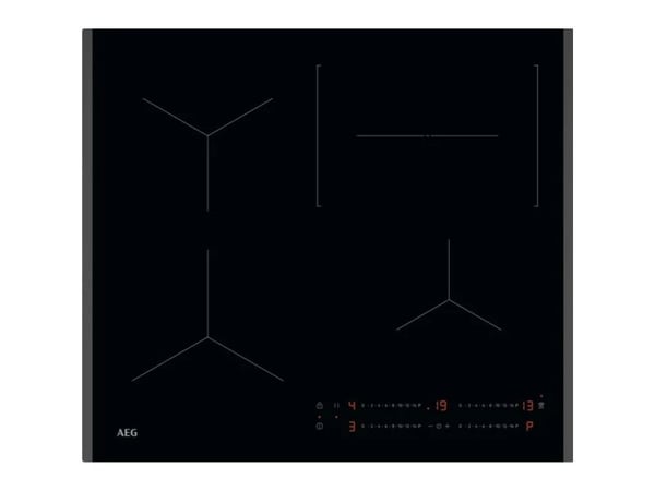 AEG TO64IC00FB, Svart, Rustfritt stål, Innebygget, 57.6 cm, Sonebasert induksjon, 4 zone(s), 4 zone(s)