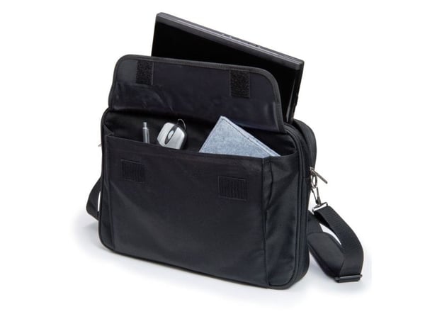 DICOTA Value Toploading Kit - Notebook-väska - 14" - 16" - svart - med optisk USB-mus