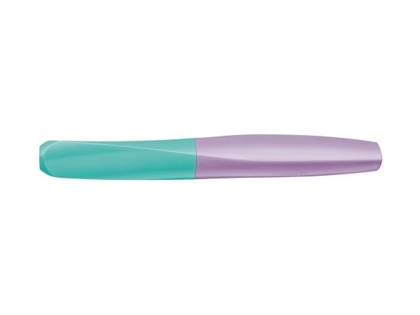 Pelikan Twist Color Blocking, Lilac, Mynte, Fyllesystem med patron, Blå, Medium, Ambidekstriøs, Boks