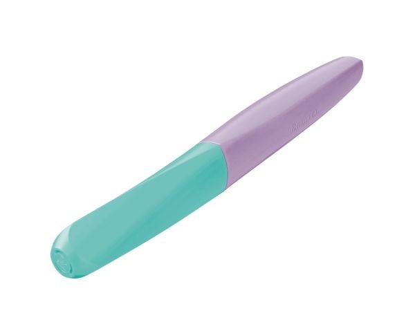 Pelikan Twist Color Blocking, Lilac, Mynte, Fyllesystem med patron, Blå, Medium, Ambidekstriøs, Boks
