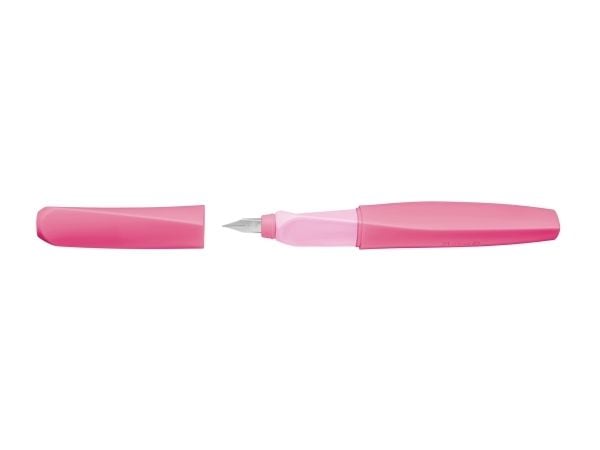 Pelikan Twist, Rosa, Fyllesystem med patron, Blå, Medium, Ambidekstriøs, Boks