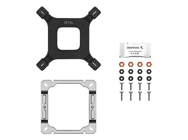 Deepcool AG400 WH V2 - Prosessorkjøler - (for: LGA1851, LGA1700, LGA1200, LGA115x Socket, AM5, AM4) - 120 mm - hvit