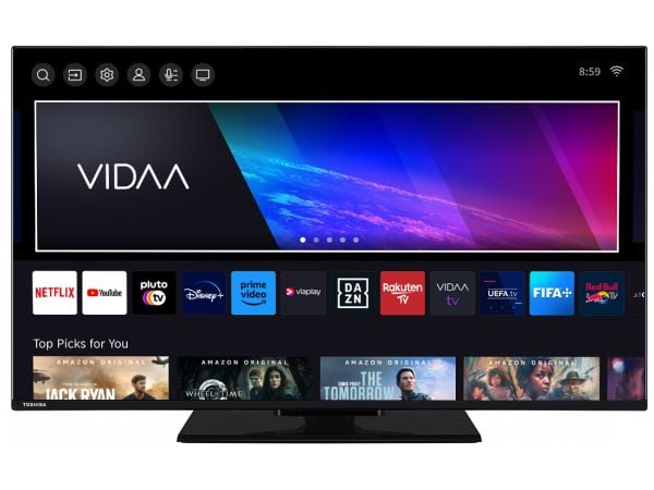 Toshiba 43UV3463DG, 109,2 cm (43"), 3840 x 2160 pikseliä, 4K Ultra HD, DLED, Älytelevisio, musta
