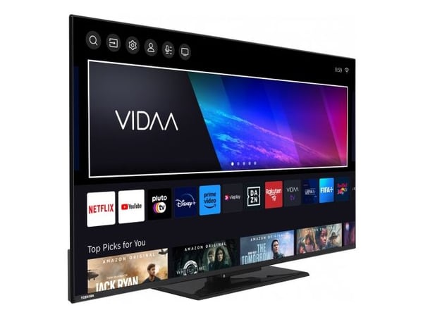 Toshiba 55UV3463DG, 139,7 cm (55"), 3840 x 2160 piksler, 4K Ultra HD, DLED, Smart TV, Svart