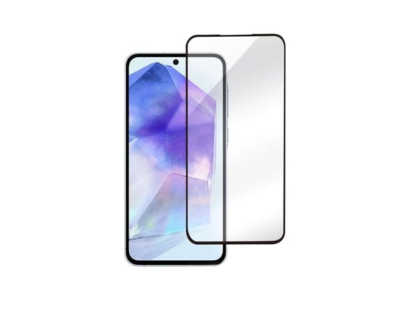 eSTUFF Titan Shield - Skjermbeskyttelse for mobiltelefon - full deksel - glass - blank - for Samsung Galaxy A36