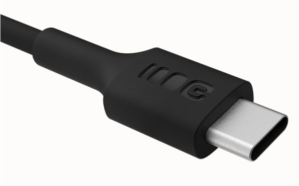 USB-C-kabel 0,3m 100W Greencell PowerFlex Hurtiglading PD Panther Black