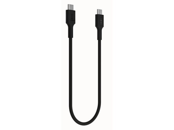 USB-C-kabel 0,3m 100W Greencell PowerFlex Hurtiglading PD Panther Black