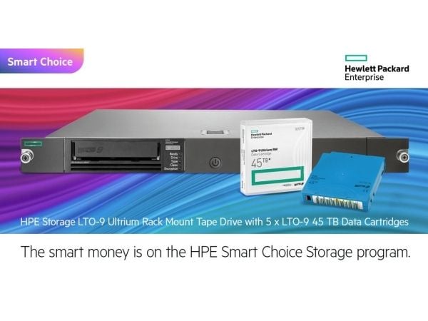 HPE StoreEver LTO-9 Ultrium - Båndstasjon - LTO Ultrium (18 TB / 45 TB) - Ultrium 9 - maks antall stasjoner: 2 - SAS-3 - kan monteres i rack - 1U -...