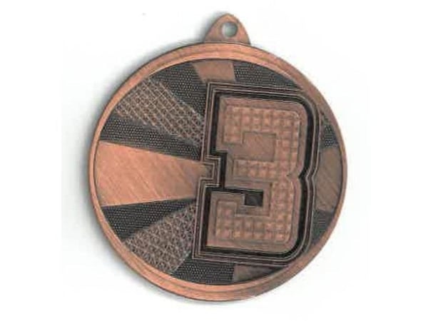 Victoria Sport Medal messing/stål - sjakk med fargetrykk LuxorJet
