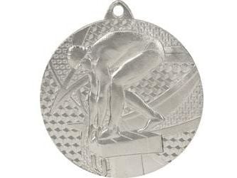 Victoria Sport Medal sølv stål med gravering på laminat