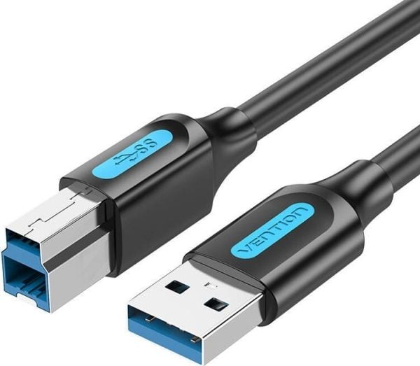 Vention USB 3.0 A-B-kabel Ventilasjon COOBI 3 m svart PVC