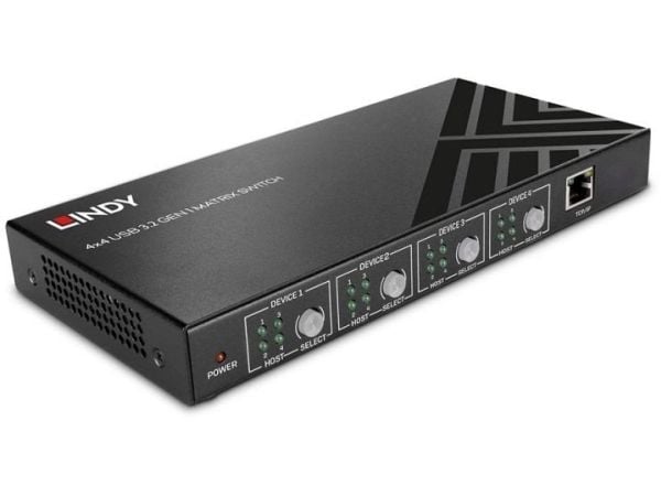 Lindy 43406, 5 Gbit/s, musta, Metalli, Rotaatio, CE, FCC, RoHS & REACH, USB A-tyyppi, USB B-tyyppi