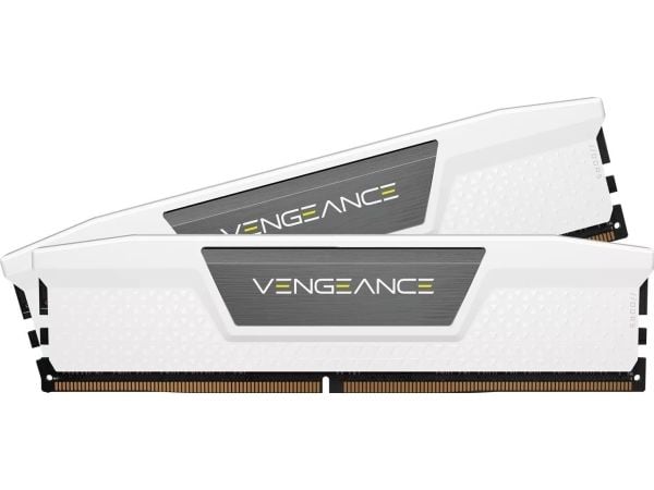CORSAIR Vengeance - DDR5 - sett - 32 GB: 2 x 16 GB - DIMM 288-pin - 6000 MT/s - 4800 MHz / PC5-48000 - CL36 - 1.35 V - ikke-bufret - on-die ECC - hvit