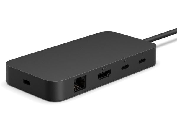 Microsoft Surface USB4 Dock - telakointiasema - USB-C / USB4 - 2 x USB-C, HDMI - 1GbE - 100 watin teho