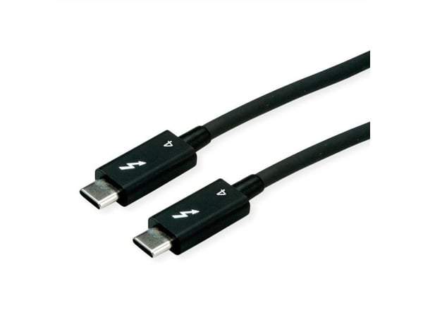 ROLINE 11.02.9046, 1 m, USB C, USB C, USB 3.2 Gen 1 (3.1 Gen 1), 40 Gbit/s, Sort