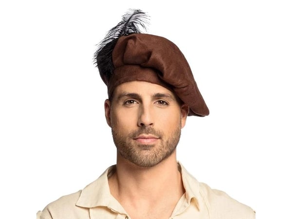 Boland 44028, Beret, Voksen, Hankjønn, Feather, Polyester, Sort, Brun, 41 g