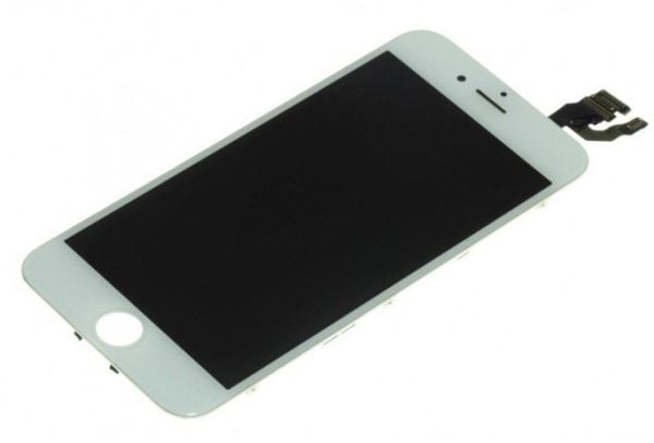 Renov8 LCD-skjerm og berøringsskjerm for iPhone 6 (LG) + glass og flat kabel (OEM) - Hvit