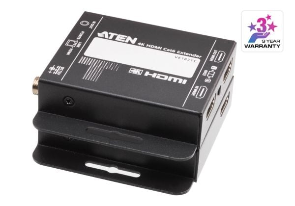 ATEN VE1821 - Video/lyd/infrarød/strøm forlengelse - over CAT 5e/6 - opp til 40 m