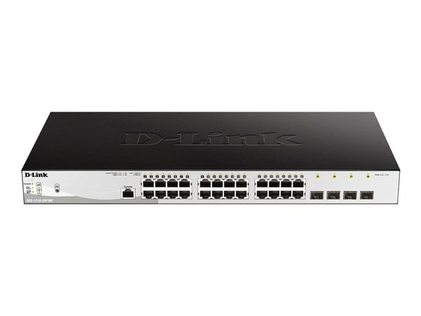 D-Link-keskitin | Metro Ethernet -kytkin | DGS-1210-28P/ME | L2-hallinta | Räkkiasennus | Gigabit Ethernet (kupari) -liittimet 24 | SFP-liittimet 4...