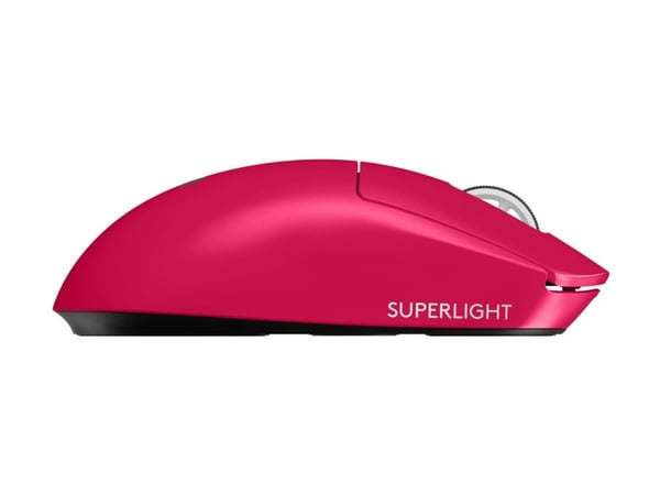Logitech G PRO X SUPERLIGHT 2 - Mus - gaming - optisk - 5 knapper - trådløs - 2.4 GHz - USB Logitech LIGHTSPEED-mottaker - rosa