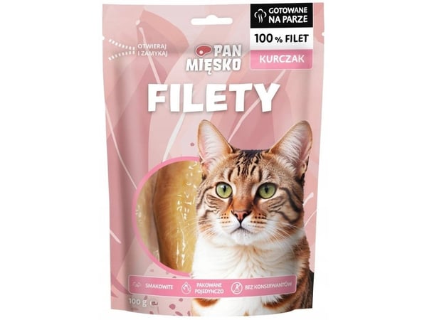 Pan Miesko kattegodbiter kyllingfilet (voksen) 100 g