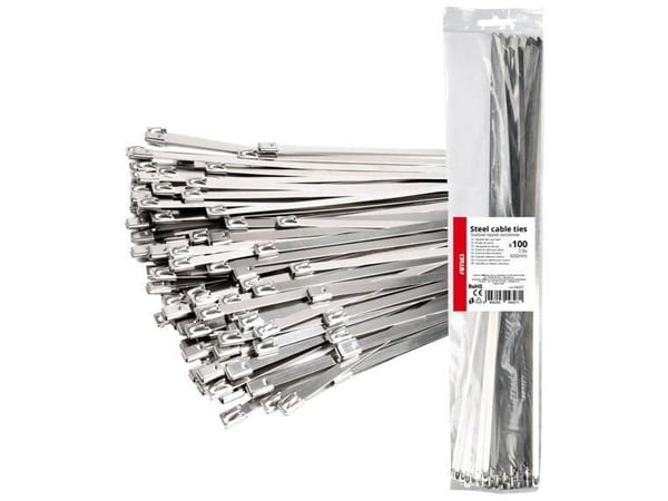 AMiO metallkabelbånd i rustfritt stål 7,9x600 mm 100 stk. amio-04327
