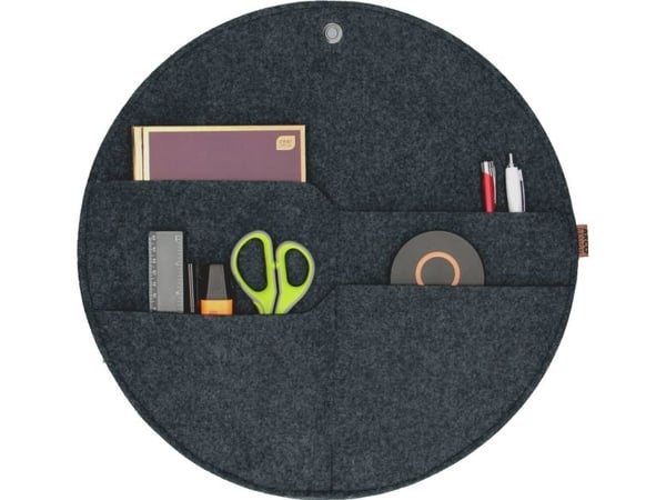 Bertoni BERTONI veggorganizer med ring og lommer antrasitt XL