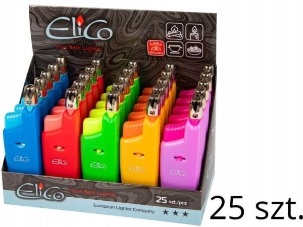 Blow piezoelektrisk lighter UL-1253 teleskopisk uttrekk 25 stk 53-275#