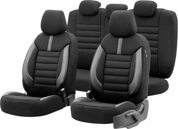 AMiO komplett set med bilsätesöverdrag OTOM LIMITED 102 BLACK/GREY 3-ZIP