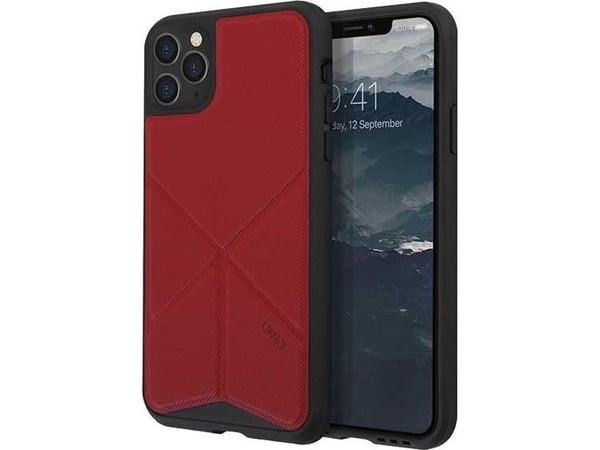 UNIQ Transforma iPhone 11 Pro Max er laget av rød/raudonas