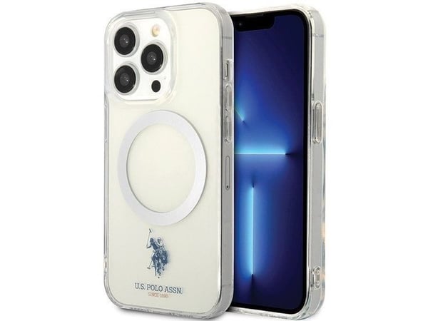 Skal US Polo Assn US Polo USHMP15XUCIT Apple iPhone 15 Pro Max 6,7" genomskinlig MagSafe-kollektion