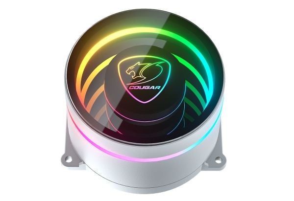 COUGAR CGR-PSDELRGB-W-360, All-in-one-nesteenjäähdytin, 12 cm, 500 RPM, 2200 RPM, Valkoinen