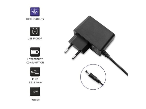 Qoltec 52402, Maksupäätetulostin, Sisätila, 220 - 240 V, 50 - 60 Hz, 12 W, 12 V