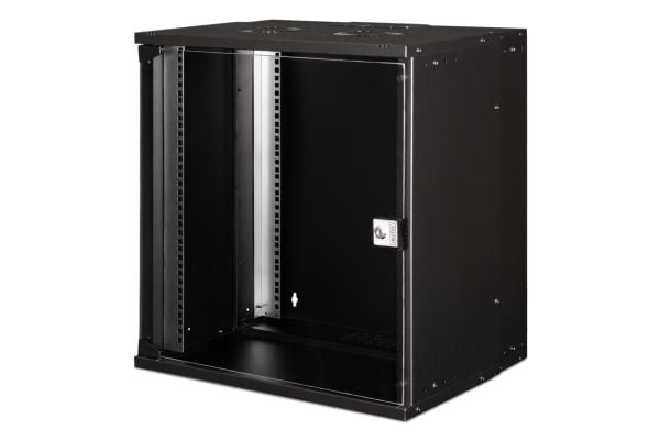 Digitus SOHO PRO Series - Rack skap - veggmonterbar - RAL 9005, svart - 12U - 19"