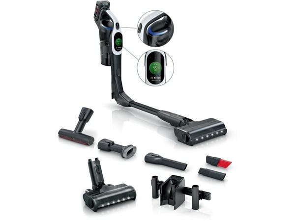 Bosch BCS1041WAC, Sauvaimuri, Pussiton, musta, Valkoinen, 0,4 L, Kuiva, HEPA